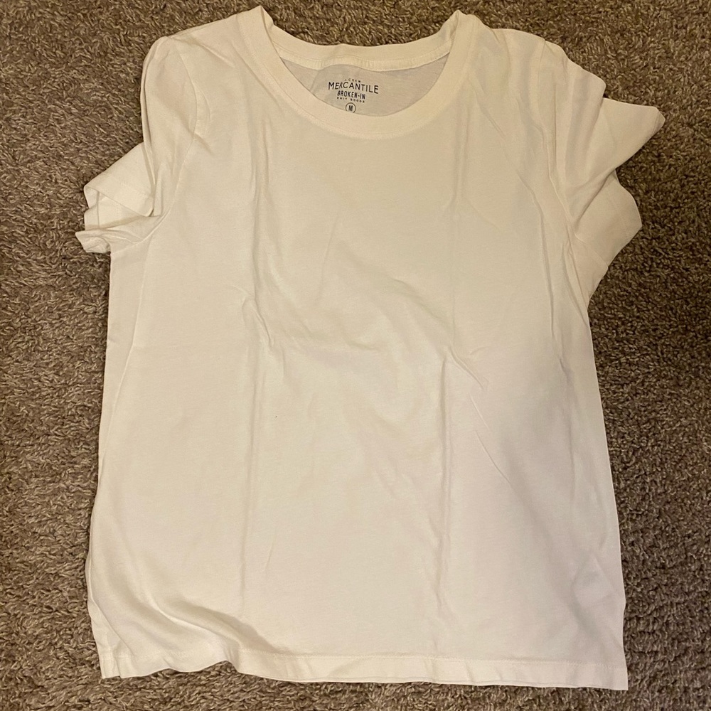 J crew white t